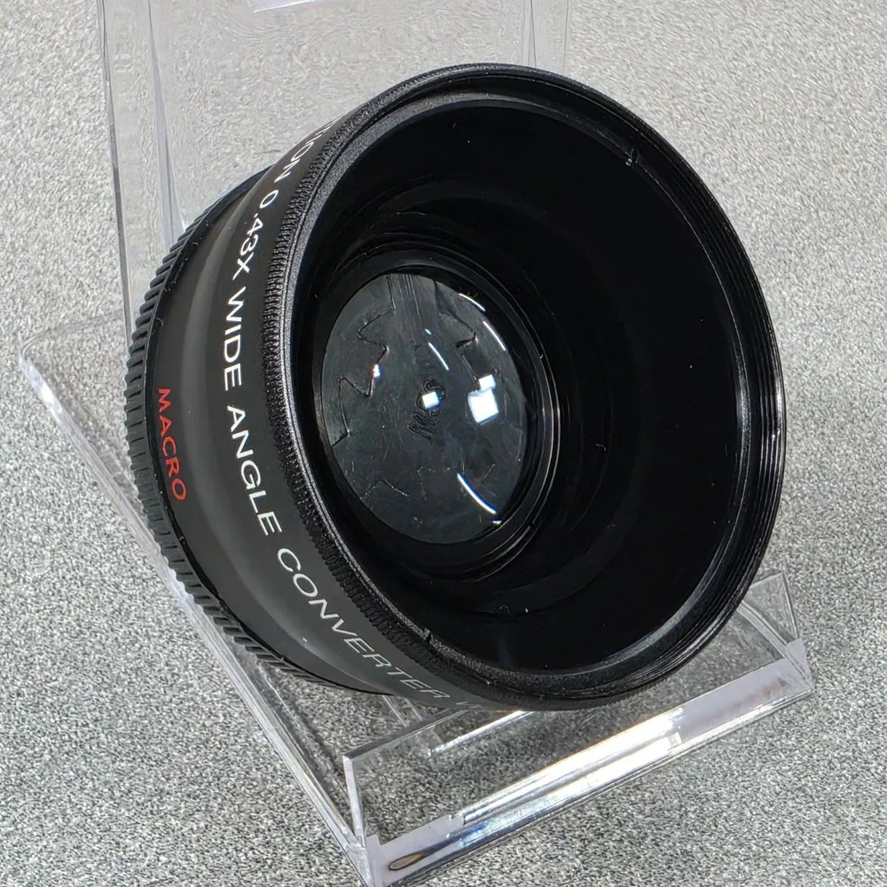 Vivitar 0.43x Wide Angle Converter Macro Lens Japan Optics Black Excellent HD4